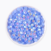 Mocha Shimmer Lt Blue Glass Flat Back Rhinestones WholesaleRhinestone